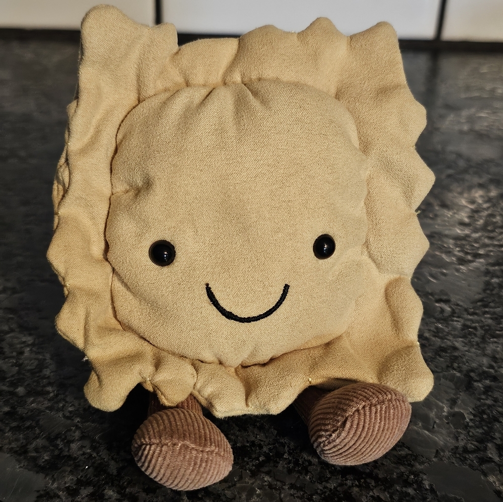 Jellycat Amuseable Ravioli Pasta Plush Retired Rare Small Authentic Htf